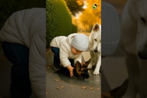 dog and child Rescued puppy before Being Stuck in hole!😨🐶👶