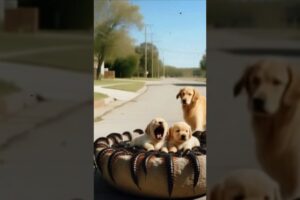 Cute puppies got covered with centipedes save by rescue team! #humanity #dog#animals