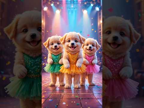 Cute puppies Crazy Dance | #funnyvideo #cutepuppy #viralshorts #dogshorts