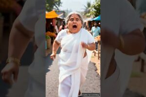 Grandmother saves cute puppies from the butcher #ai #baby #save