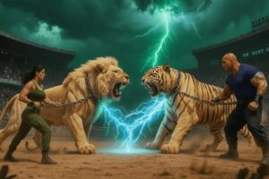 Massive Lion vs Ferocious Tiger | Wild Animal Fights Showdown