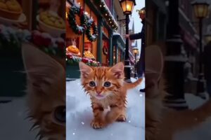 🐾 Abandoned Kitten in Snow… Watch Who Saves Her 😢💔 #catrescue #cats