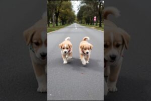 Adorable Puppies Walking & Playing #puppy #cute #cutedog #dog #funny #viral #shorts