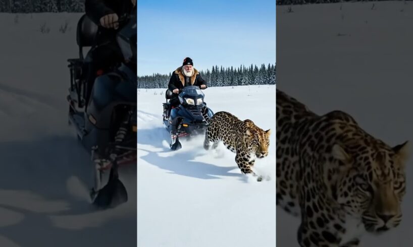 Amur Leopard Asks A Man To Save Its Cub #rescue #wildliferescue #animals #leopard