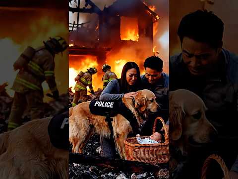 Animal warning to humans | Golden Retriever rescue child #dogs #rescue #animals #shorts