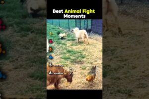 Best Animal Fight Moments 😂#ranking #funny #funnyanimals #fighting
