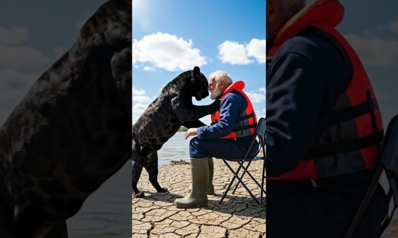 Black Jaguar Asks A Man To Save Its Cubs" #animals #rescue #wildlife #jaguar