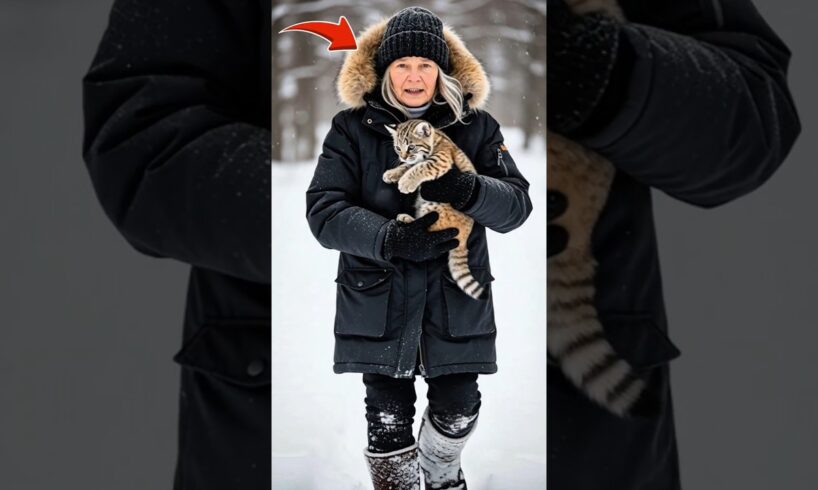 Brave Woman Rescues Bobcat From Blizzard