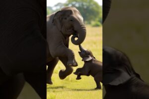 Calf playing with his mother #shortsfeed #animals #shortvideo #wildlife #funny