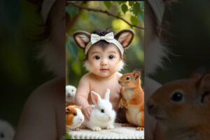 Cute Little Girl Playing with Baby Animals Will Melt Your Heart! 🥹💕