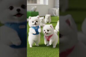 Cute Puppies Dancing Together 🐶💃🔥#shorts #trendingshorts