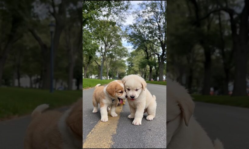 Cute Puppies Playing Funny Video #puppy #cute #cutedog #dog #shorts