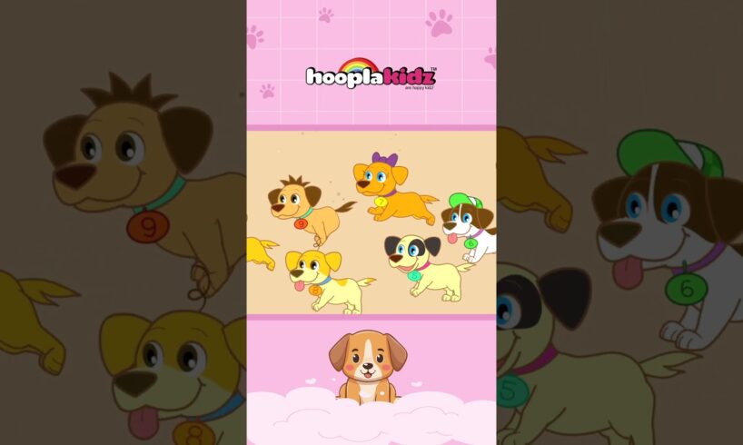 Cute Puppies Song For Kids #nurseryrhymes #shorts #kidssong #trending #foryou #hooplakidz