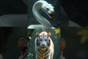 Fighting Tiger VS Crocodile VS White Snake @Beast-Combat-Zone