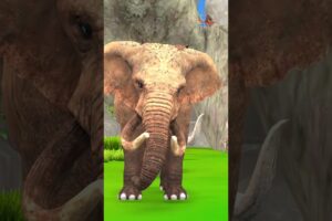 Giant Elephant vs Mammoth Fight #animation #shorts #cartoon #shortvideo #animals #4kviral #elephant