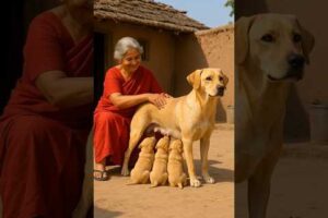 Grandma Saves Cute puppies #ai #save #guradianbaby