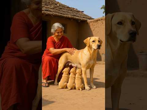 Grandma Saves Cute puppies #ai #save #guradianbaby