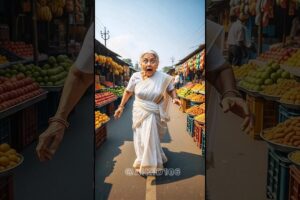 Grandmother saves cute puppies from the butcher 😭 | #ai #baby #save