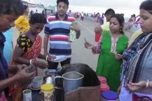 Hard Working Tea Seller (Husband & Wife) | Digha Sea Beach West Bengal