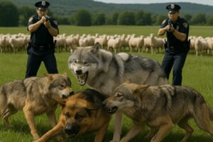 Heroic Rescue Team Saves Brave German Shepherd from the Fangs of Ferocious Wolves 🐺🐶