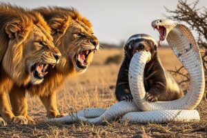 Honey Badger vs Lion Pride: When Attitude Beats Size | Animal Fights