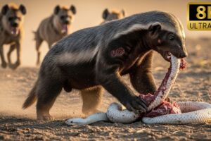 Honey Badger's Two Brutal Battles Surviving Cobra Venom and Hyena Pack | Animal Fights