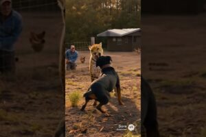 Leopard Attacks Farmer, Brave Rottweiler Fights Back!