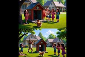 Lilo monkey playing with little bog in the school #monkey #animals #funny #wildlife #babymonkey