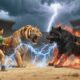 ⚔️ Massive Golden Tiger vs Deadly Black Wolf | Ultimate Animal Fights Showdown
