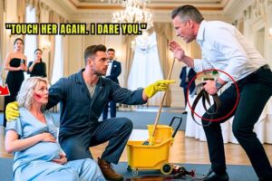 No One Dared to Stop the Billionaire Beating His Pregnant Wife—Until Single Dad Janitor Stepped In