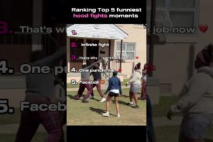 Ranking top 5 hood fights moments 😂 #ranking #memes #shorts #funny #top5 #comedy #compilation