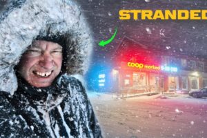 Surviving BLIZZARD: The CRAZIEST SNOW STORM Compilation - Stranded & Alone, Winter Van Life Camping
