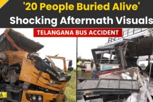 Telangana Bus Accident: 20 People Buried Alive In Gravel, Chaos Captured In Chilling Aftermath Video