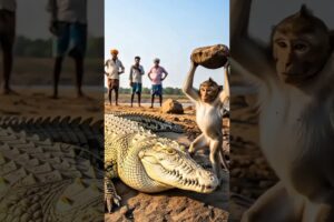 🐒The Most Unexpected Hero: Monkey Saves Farmer's Livestock #animals #monkey #rescue