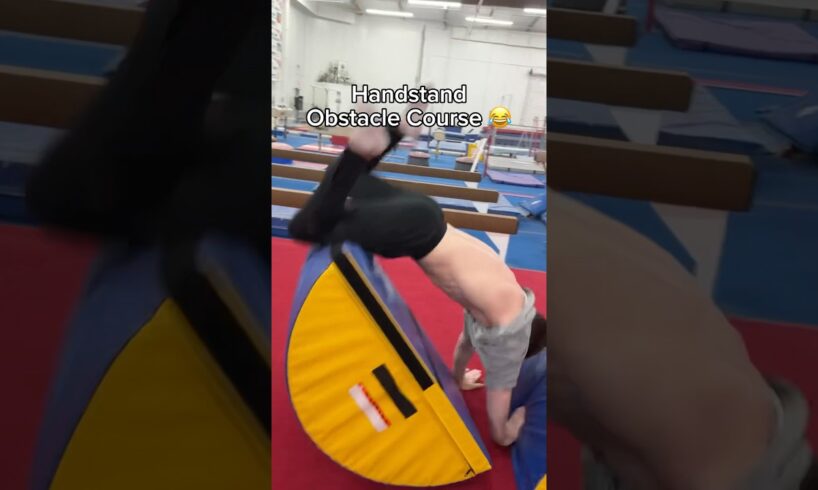 This was so hard 😭 @sofiedossi #gymnast #gymnastics #sports #gym #fail #fails #sports #handstand