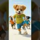 Three Cute Puppies Beach Dance