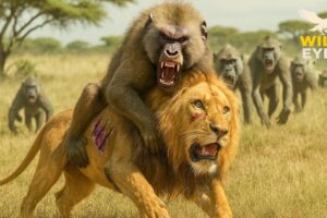 WILD SAVANNAH: RISE of the BABOON TROOP Against the Lions of the Grasslands | Wildlife Documentary