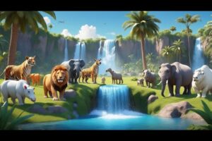 Wild Animals Playing Together – Funny 3D Lion & Friends Gameplay! 🦁🤣