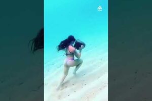 Woman Lifts Weights Underwater | People Are Awesome #workoutmotivation #shorts