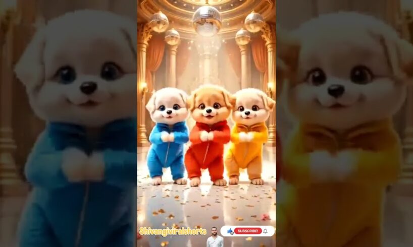 cute puppies crazy dance | #funnyvideo #viralshorts #dogshorts