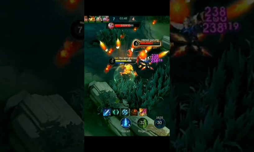 gusion kof mind-blowing gameplay🥱 #mobilelegends #gaming #gameplay #gusionfreestyle