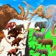 10 Woolly Mammoth Mastodon vs 10 MammothZilla Elephant ARBS Prehistoric Animals ARK Epic Battle