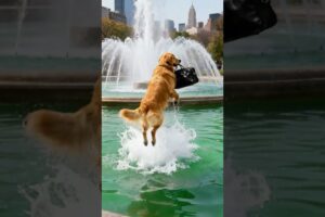 A golden retriever saved everyone on the bus!#shorts #animals #rescue