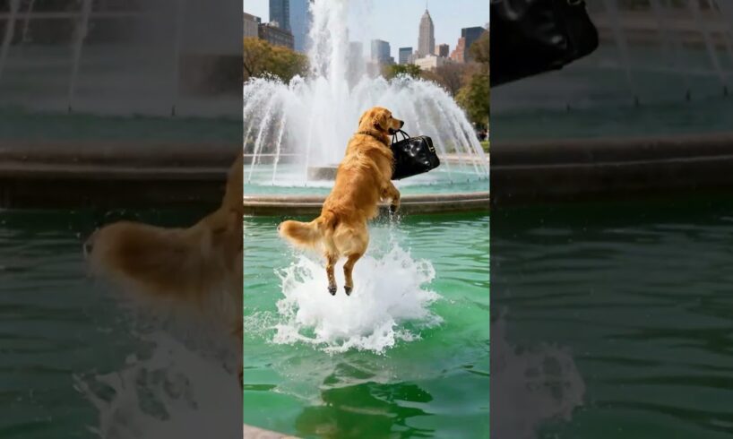 A golden retriever saved everyone on the bus!#shorts #animals #rescue