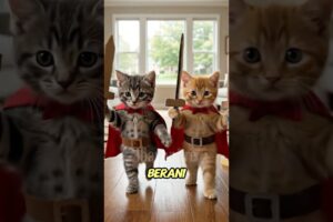 Anak Kucing Bermain Power Ranger #kucinglucu #kucing #cat #cats #cutecat