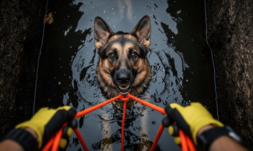 Animal Rescue Heroes: Intense Operation to Save German Shepherd Stuck in a Dark, Deep Pit! 👮‍♂️🐾
