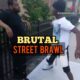 Brutal Street Brawl Shocks Everyone.#kravmaga #martialarts #fight #muaythai #fighting #fyp #boxing