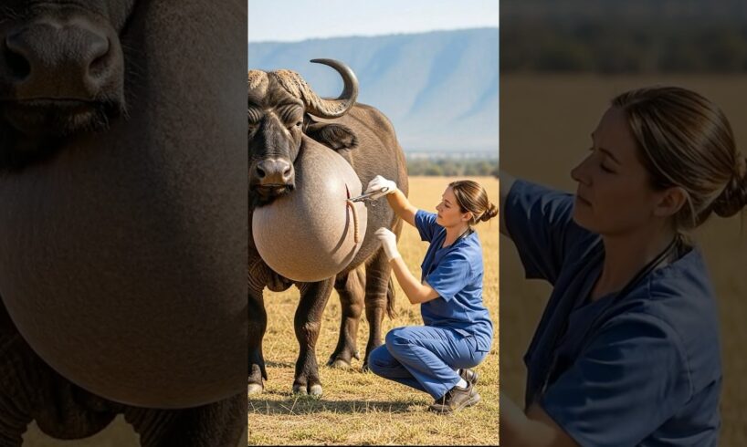 Buffalo Rescue Surgery | Female Doctor Saves Buffalo Baby | Animal Rescue Operation #animalrescue