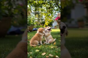 Cute Puppies Playing Funny Video #puppy #dog #funny #viral #shorts