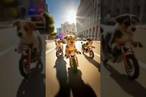 Cute Puppies vs USA Police 😂🐶 | Funniest Street Chase Ever!#CutePuppies #FunnyDogs #PoliceVsPuppies